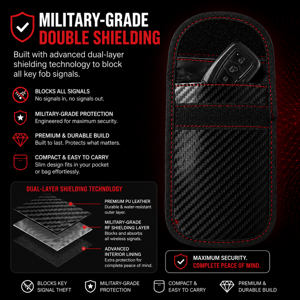 KeyGuard™ Anti Wireless Cloning Theft Pouch – Protect Your Car Keys