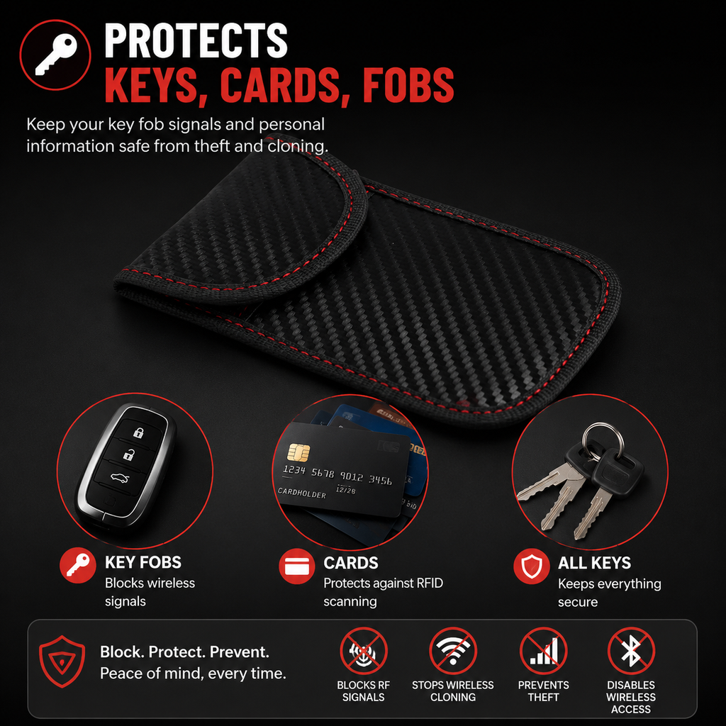 KeyGuard™ Anti Wireless Cloning Theft Pouch – Protect Your Car Keys