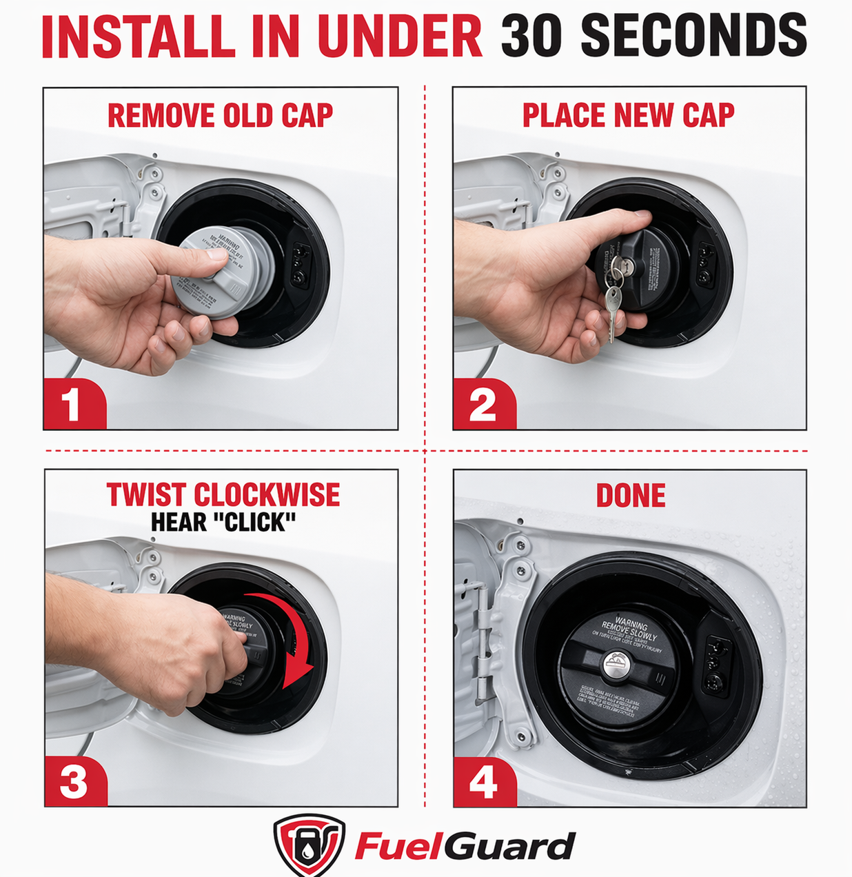 FuelGuard™ Locking Gas Cap – Keep Your Petrol Safe