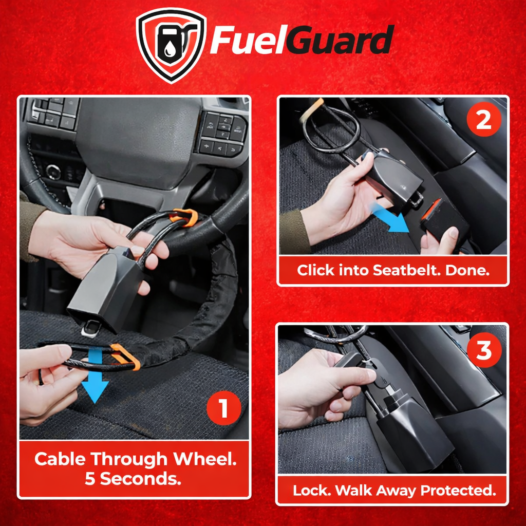 SteerLock™ Universal Anti-Theft Steering Wheel Lock