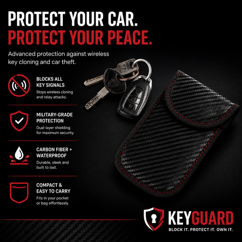 KeyGuard™ Anti Wireless Cloning Theft Pouch – Protect Your Car Keys